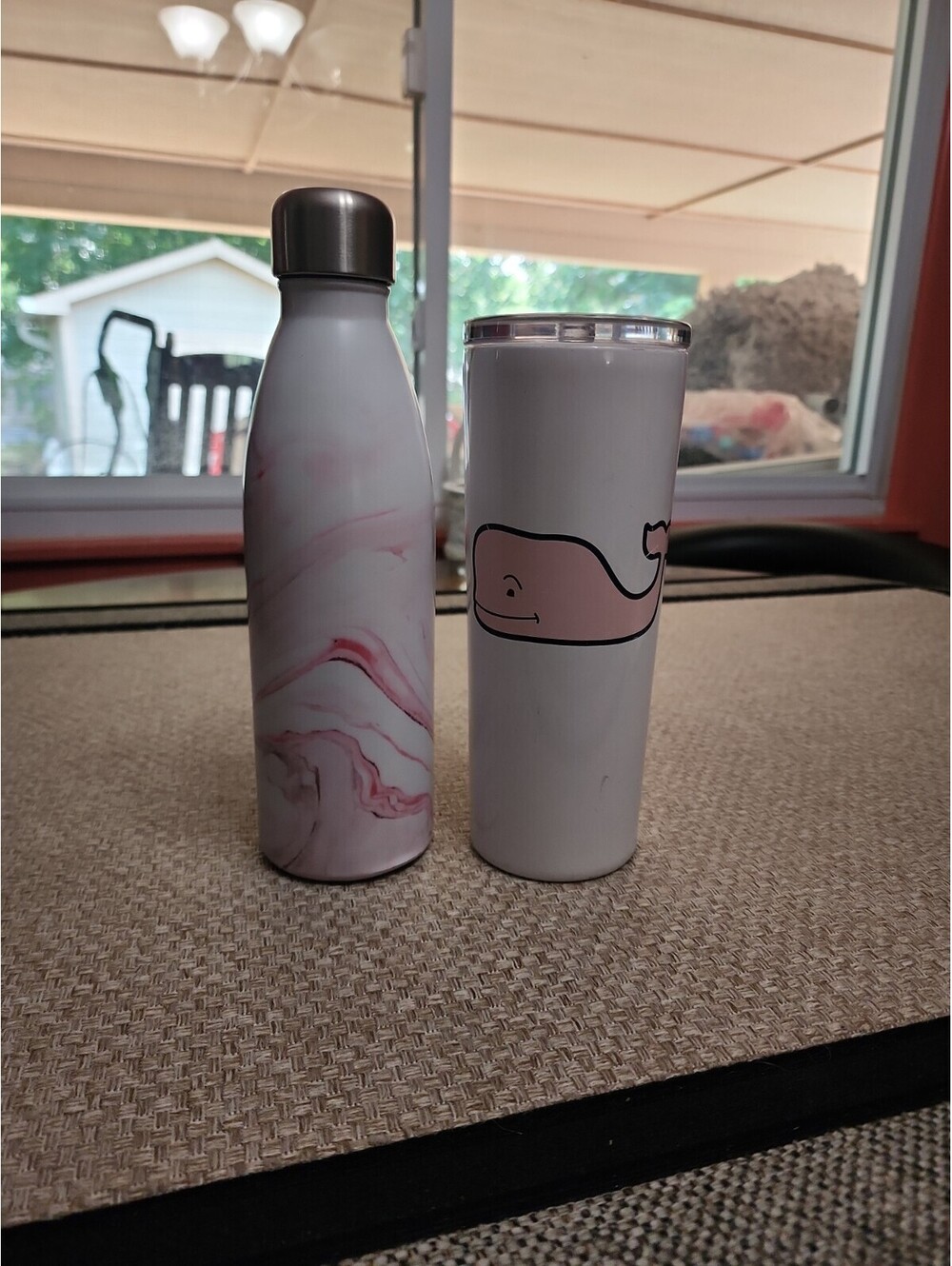 Vineyard Vines Pink Whale Stainless Steel White Tumbler 22.5 OZ 1 Bottle 17oz